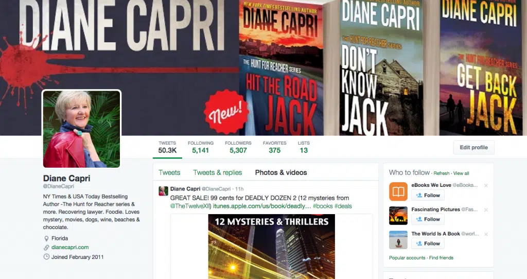 Diane Capri on Twitter