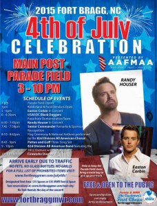 Fort Bragg 4th of July Flyer