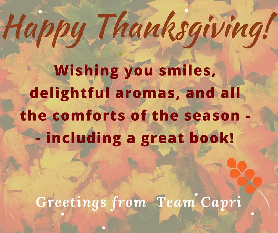Happy Thanksgiving from Diane Capri