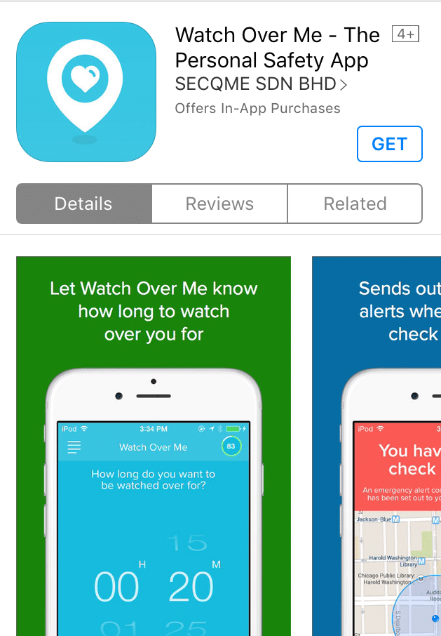 Safety App Watch Over Me