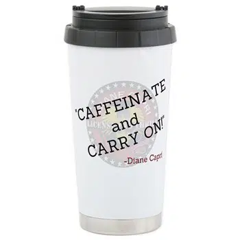 Caffeinate and Carry on Mug