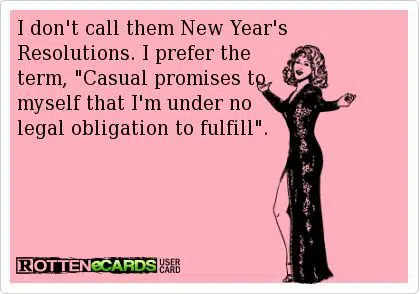 New Years Resolution Humor